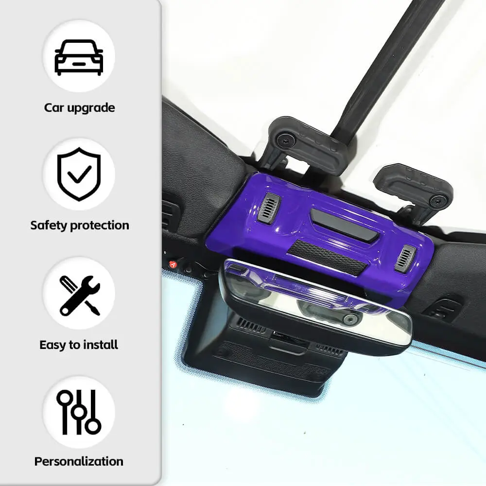 For 2024+ Jeep Wrangler JL/ Gladiator JT Inner Rearview Mirror Base Panel Cover Trim - Image 6