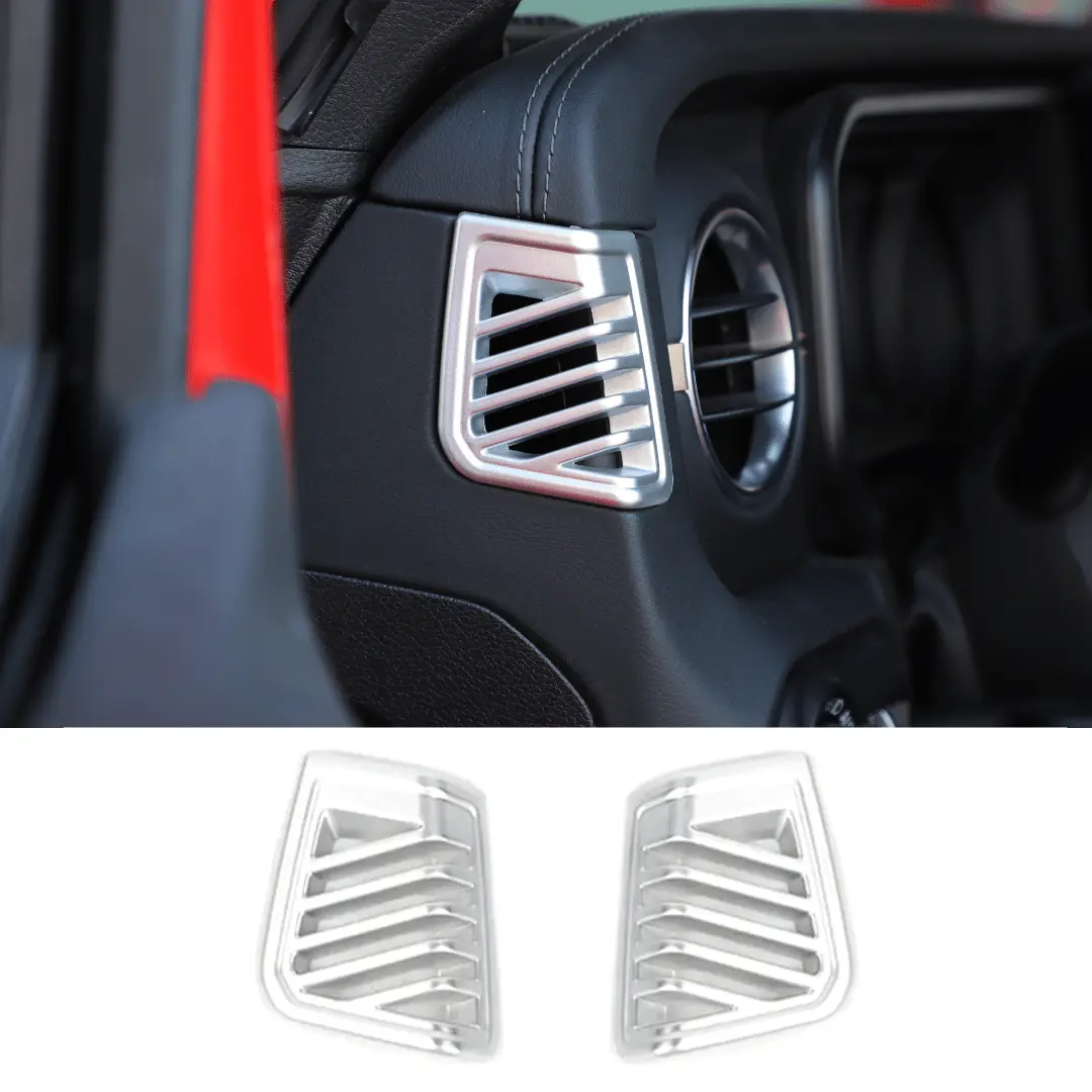 For 2024+ Jeep Wrangler JL & Gladiator JT Dashboard Panel Both Side Air Vent Outlet Cover Trim - Image 11