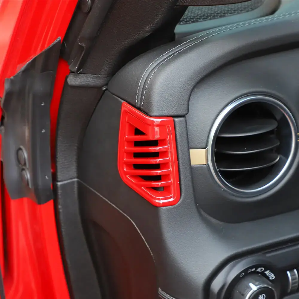 For 2024+ Jeep Wrangler JL & Gladiator JT Dashboard Panel Both Side Air Vent Outlet Cover Trim - Image 3