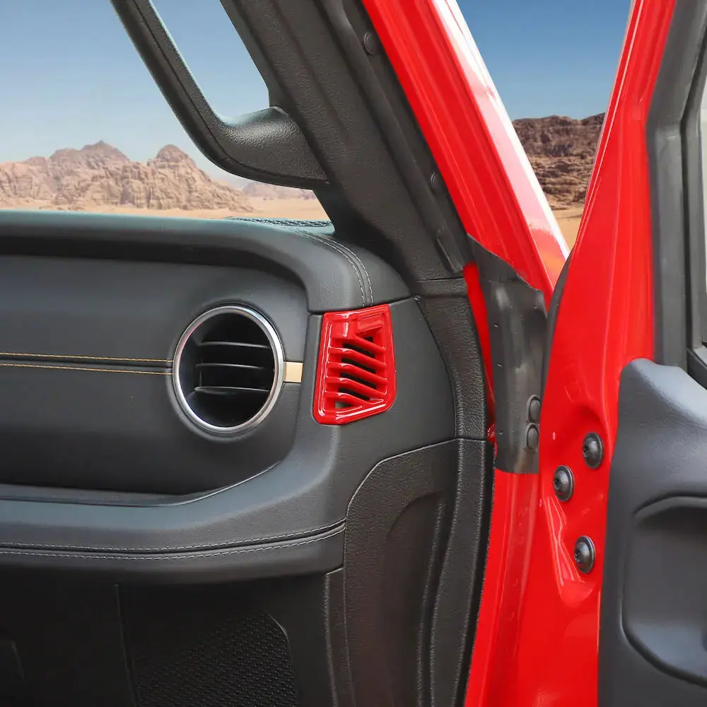 For 2024+ Jeep Wrangler JL & Gladiator JT Dashboard Panel Both Side Air Vent Outlet Cover Trim - Image 4