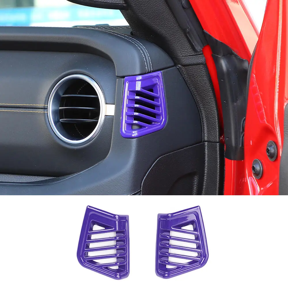 For 2024+ Jeep Wrangler JL & Gladiator JT Dashboard Panel Both Side Air Vent Outlet Cover Trim - Image 9