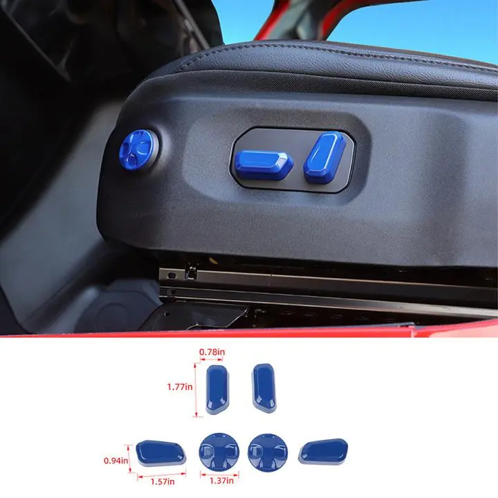 For 2024+ Jeep Wrangler JL & Gladiator JT Power Seat Adjustment Switch Trim Cover - Image 17
