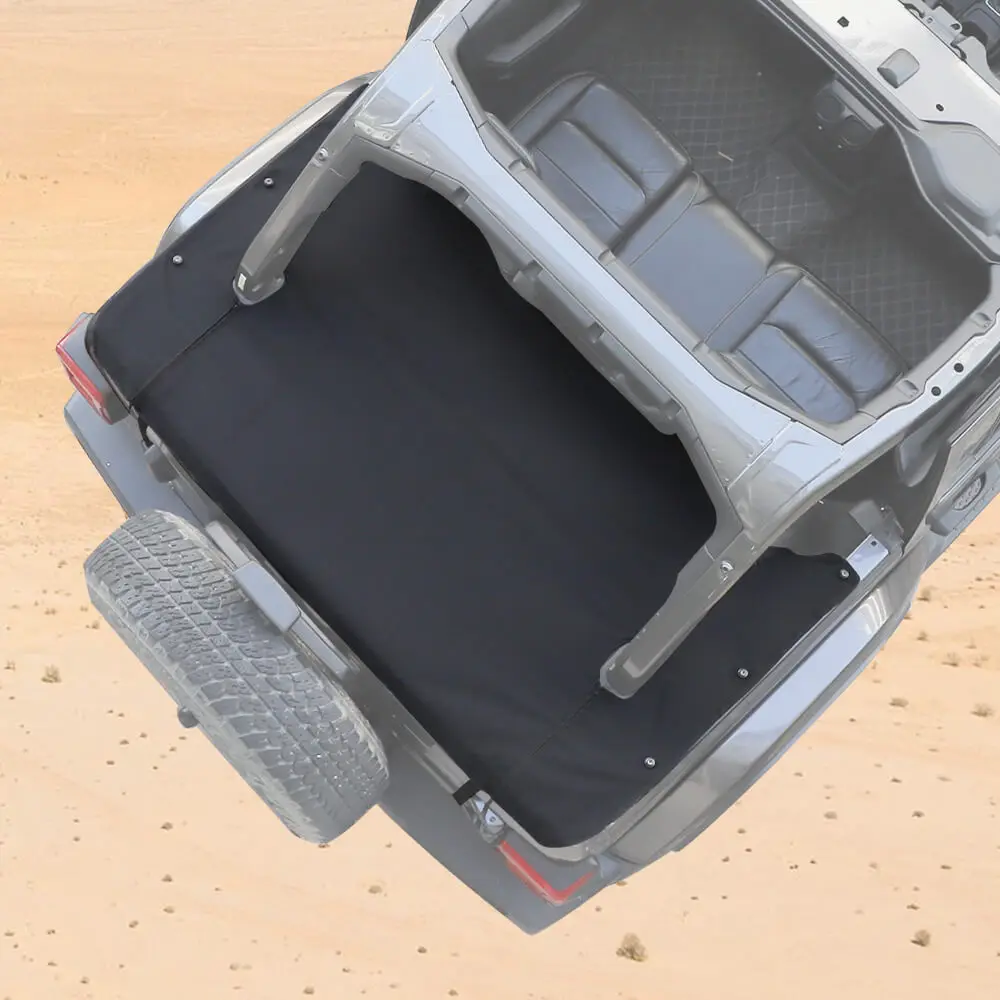 For 2018+ Jeep Wrangler JL JLU 4-door Rear Cargo Cover Privacy Shade Trunk Luggage Cover Waterproof Oxford - Image 4