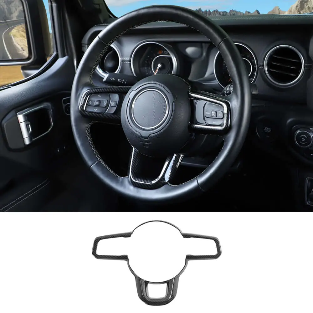 For 2018+ Jeep Wrangler JL JLU & Gladiator JT Steering Wheel Cover Trim