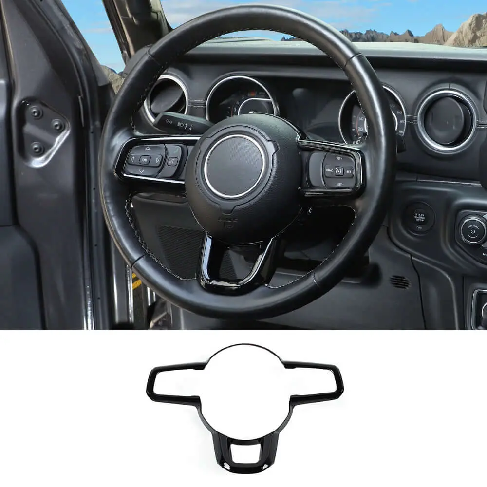 For 2018+ Jeep Wrangler JL JLU & Gladiator JT Steering Wheel Cover Trim - Image 11