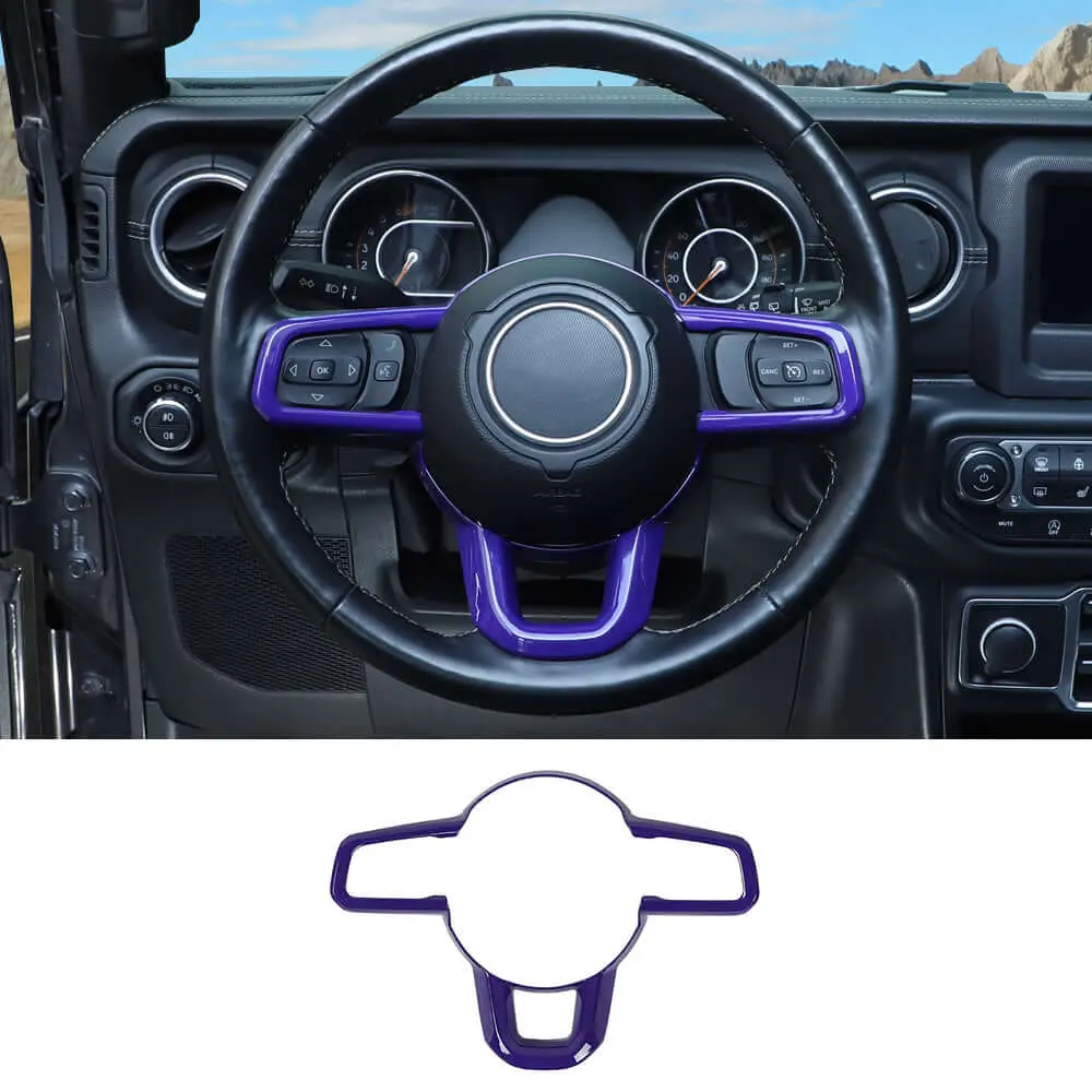 For 2018+ Jeep Wrangler JL JLU & Gladiator JT Steering Wheel Cover Trim - Image 12