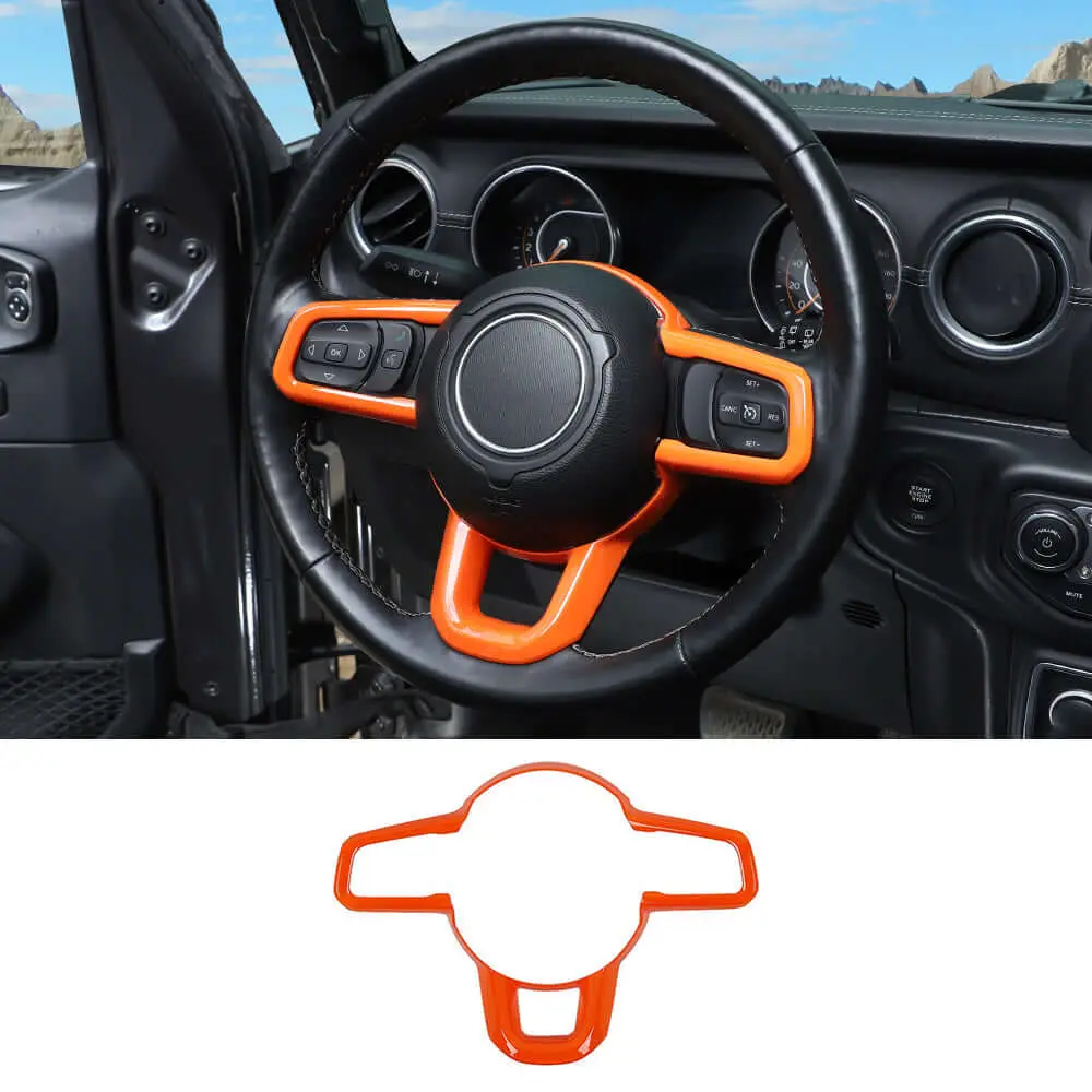 For 2018+ Jeep Wrangler JL JLU & Gladiator JT Steering Wheel Cover Trim - Image 14