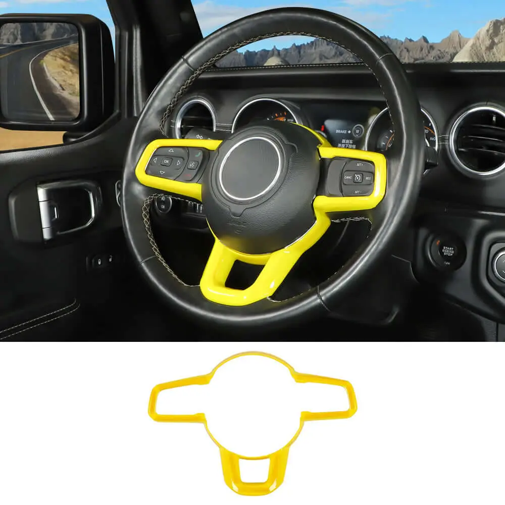 For 2018+ Jeep Wrangler JL JLU & Gladiator JT Steering Wheel Cover Trim - Image 15