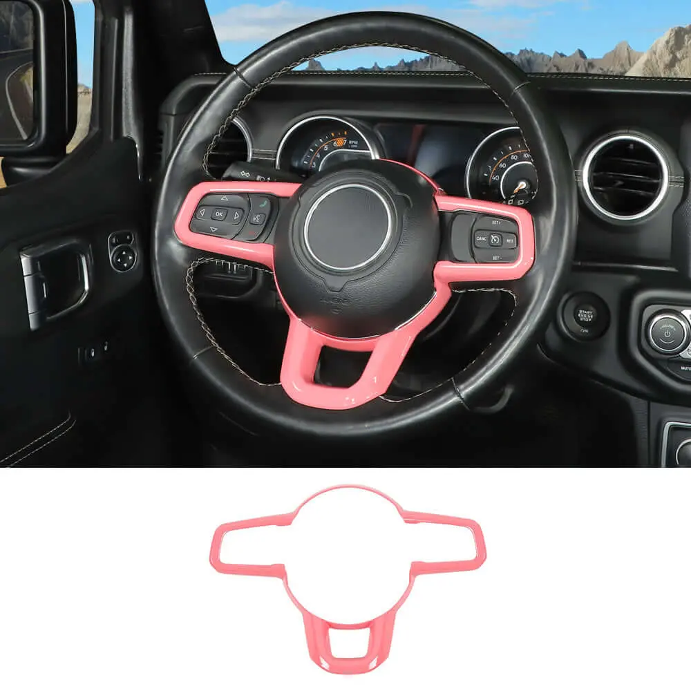 For 2018+ Jeep Wrangler JL JLU & Gladiator JT Steering Wheel Cover Trim - Image 16