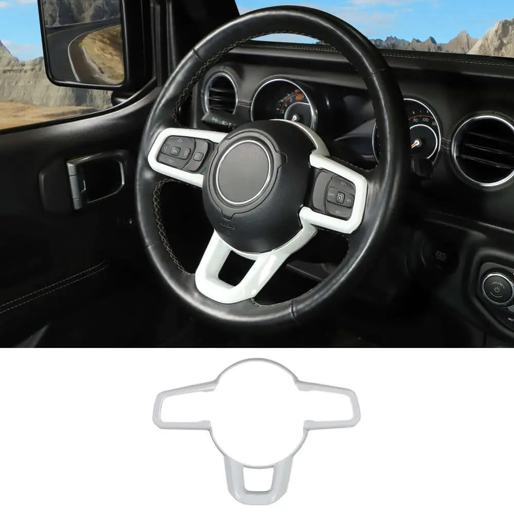 For 2018+ Jeep Wrangler JL JLU & Gladiator JT Steering Wheel Cover Trim - Image 17