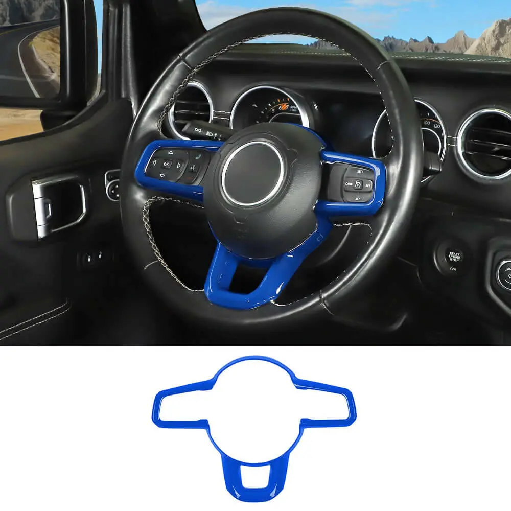 For 2018+ Jeep Wrangler JL JLU & Gladiator JT Steering Wheel Cover Trim - Image 18