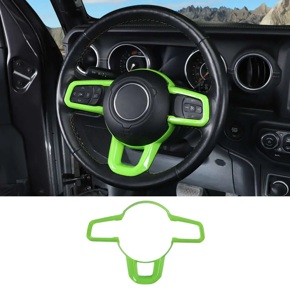 For 2018+ Jeep Wrangler JL JLU & Gladiator JT Steering Wheel Cover Trim - Image 19