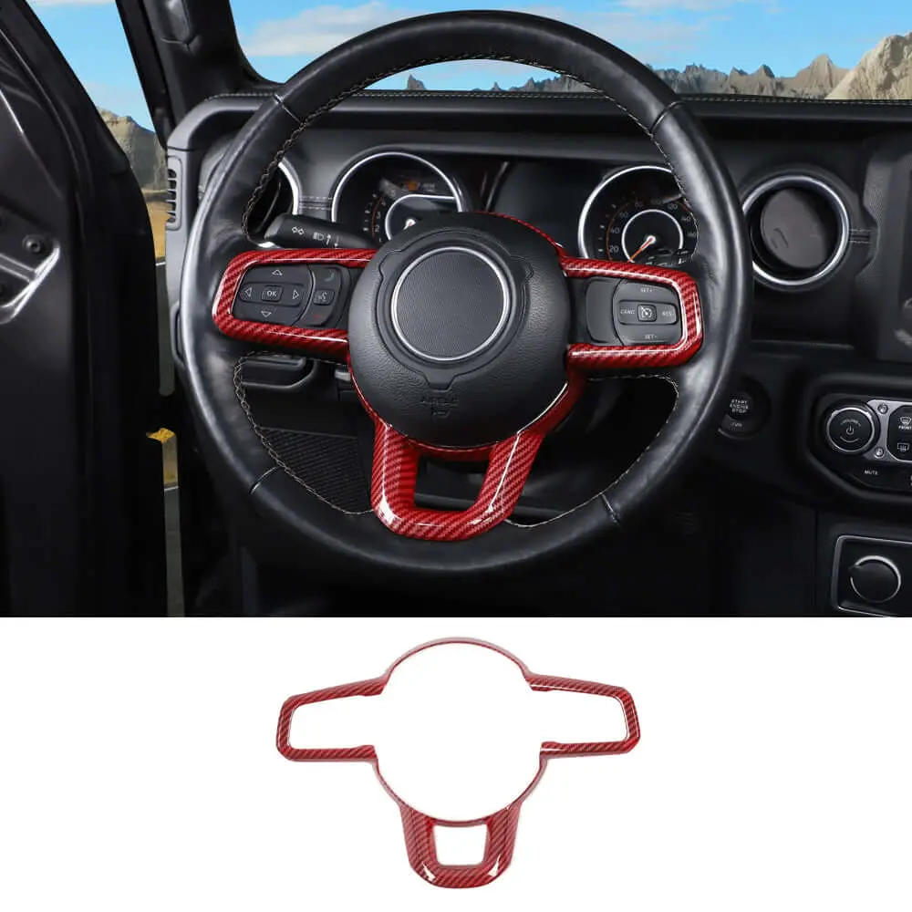 For 2018+ Jeep Wrangler JL JLU & Gladiator JT Steering Wheel Cover Trim - Image 20