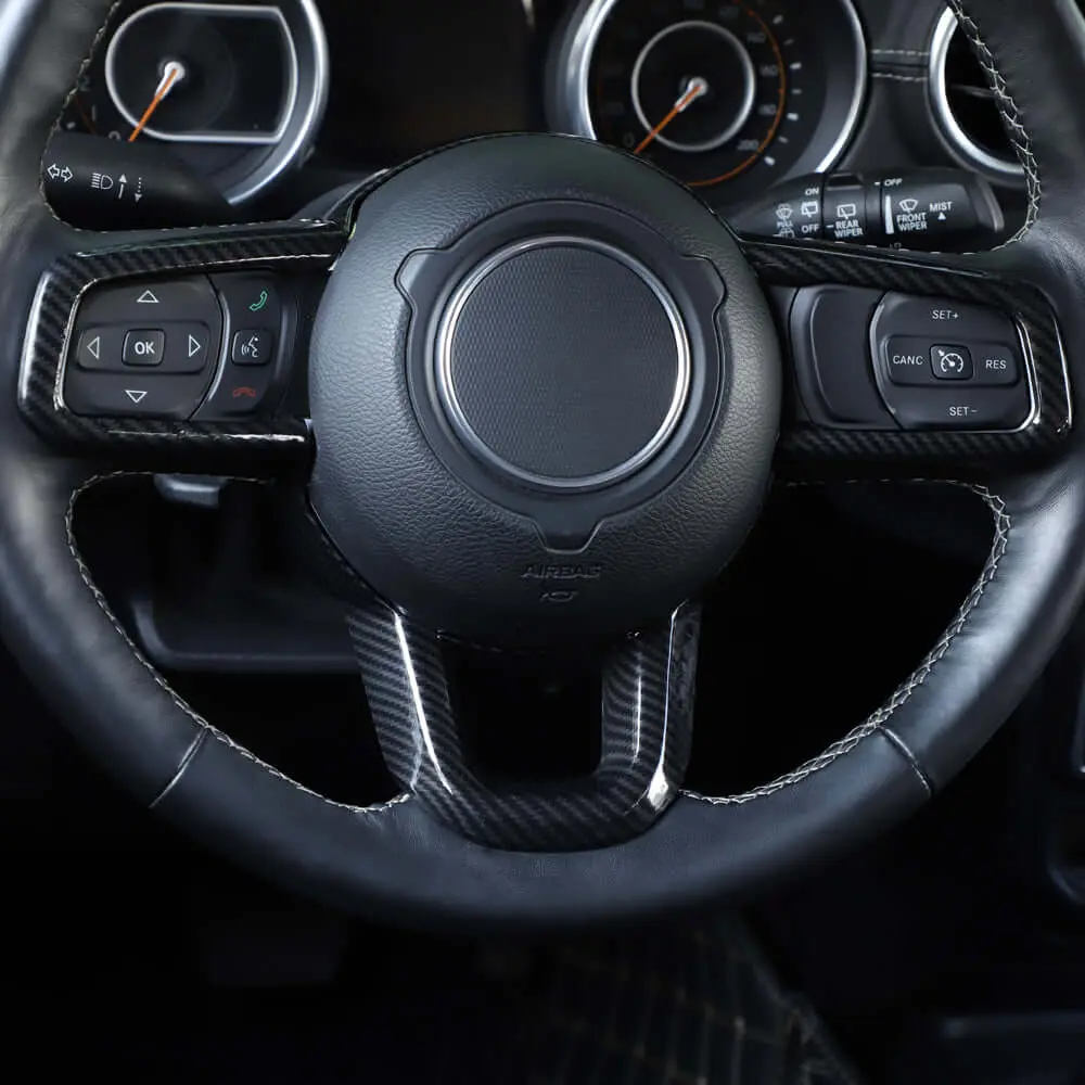 For 2018+ Jeep Wrangler JL JLU & Gladiator JT Steering Wheel Cover Trim - Image 5