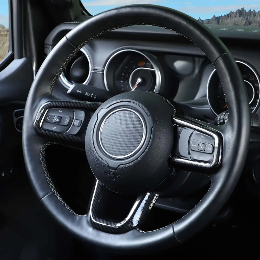 For 2018+ Jeep Wrangler JL JLU & Gladiator JT Steering Wheel Cover Trim - Image 6
