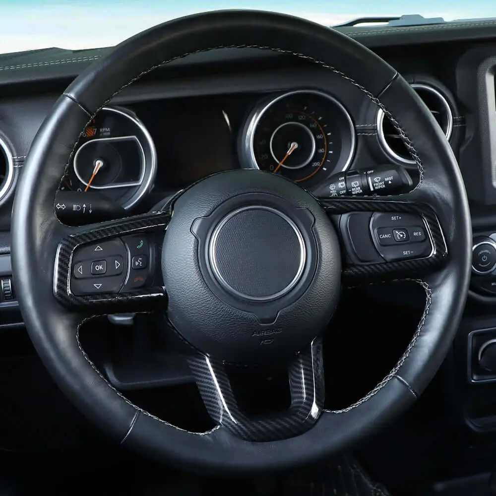 For 2018+ Jeep Wrangler JL JLU & Gladiator JT Steering Wheel Cover Trim - Image 7