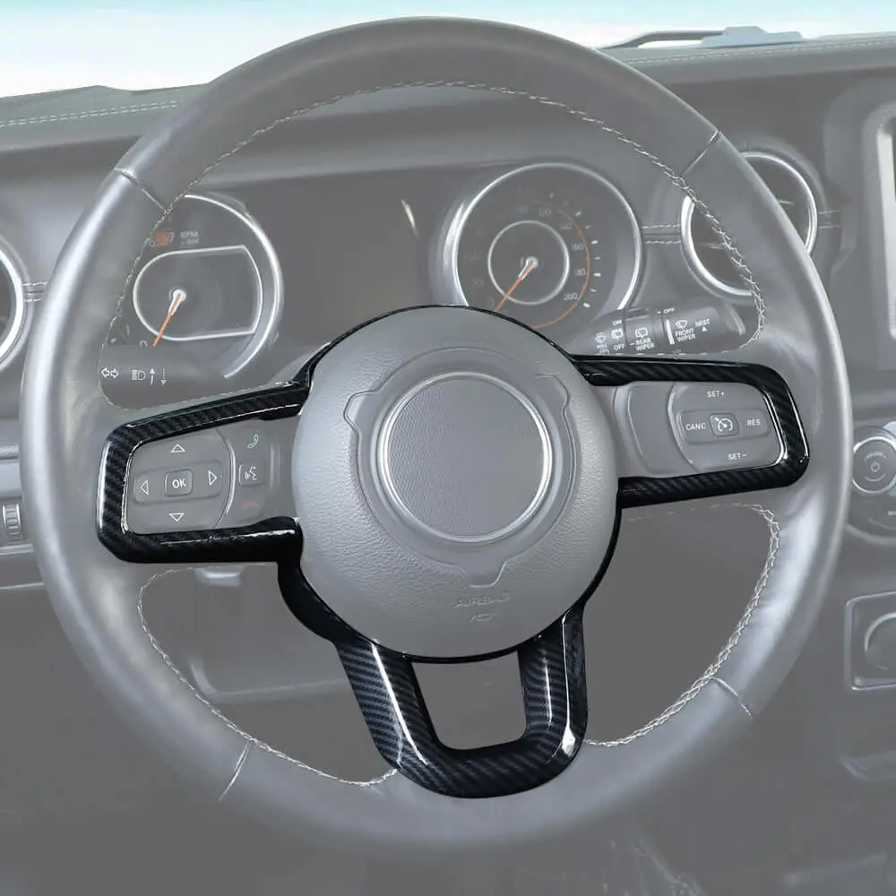 For 2018+ Jeep Wrangler JL JLU & Gladiator JT Steering Wheel Cover Trim - Image 8
