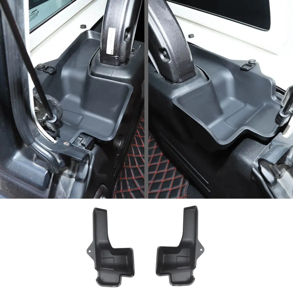 For 2018-2023 Jeep Wrangler JLU Rear Trunk Cargo Side Organizer Storage Box Accessories 4Door