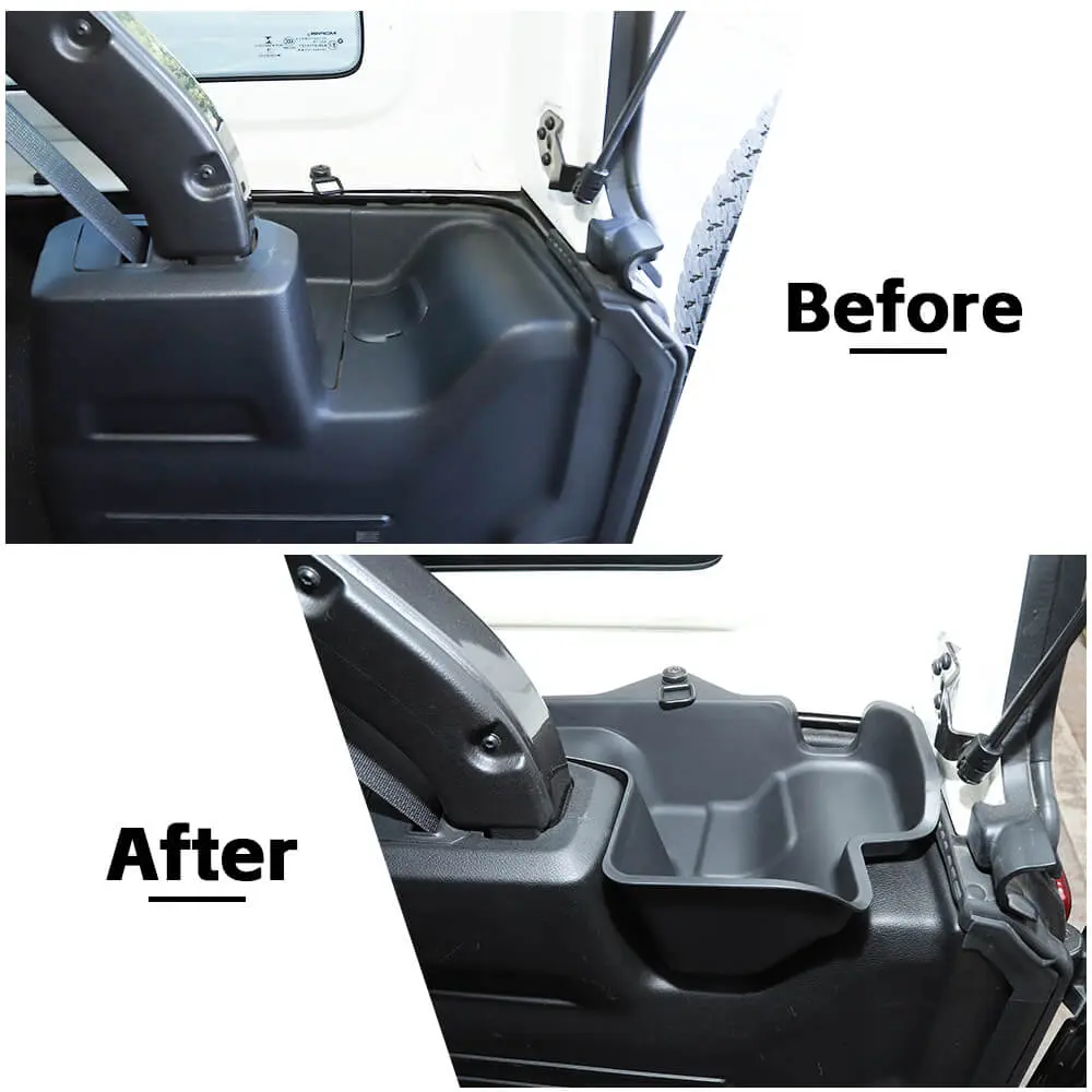 For 2018-2023 Jeep Wrangler JLU Rear Trunk Cargo Side Organizer Storage Box Accessories 4Door - Image 2