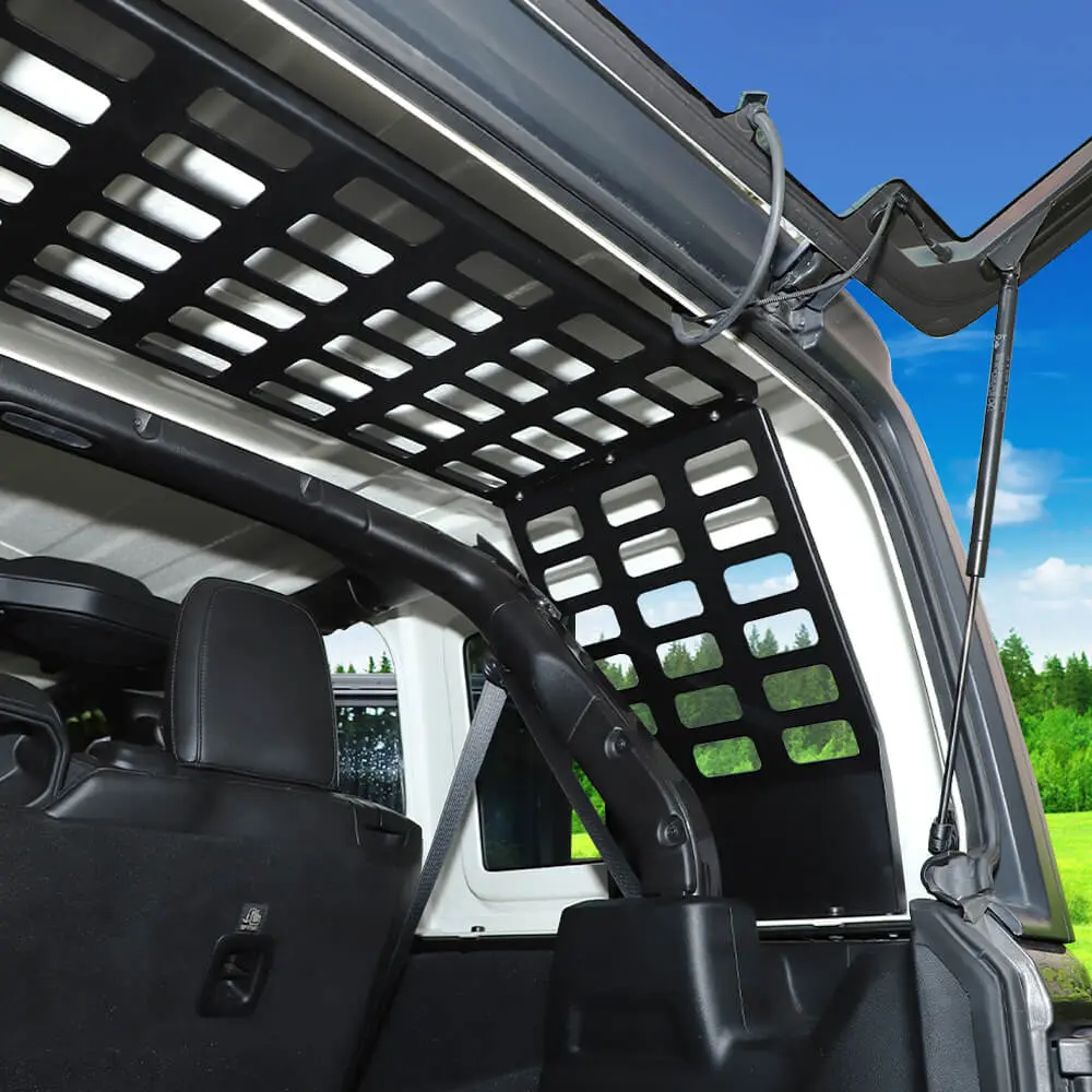 For 2018+ Jeep Wrangler JLU Trunk Top Extension Storage Rack Organizer 4Door - Image 2