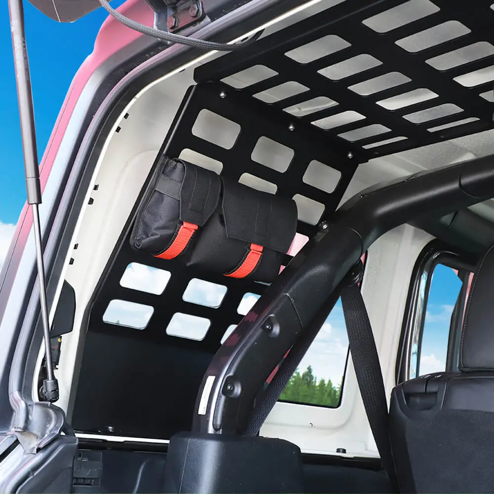 For 2018+ Jeep Wrangler JLU Trunk Top Extension Storage Rack Organizer 4Door - Image 3