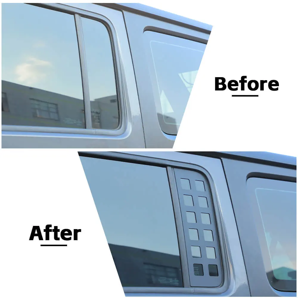 For 2018+ Jeep Wrangler JLU & Gladiator JT Rear Window Glass Cover Trim 4Door - Image 2
