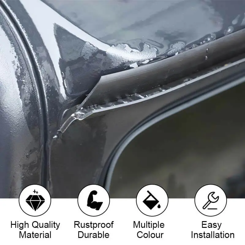 For Jeep Wrangler TJ JK JL Rear Door Window Glass Water Retaining Strips Weatherstrip - Image 6