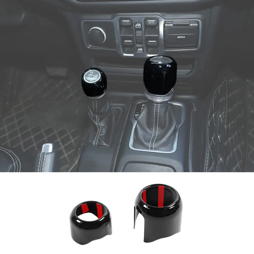 For 2018+ Jeep Wrangler JL Gladiator JT Four Wheel Drive Gear Shift Head Trim Cover - Image 10
