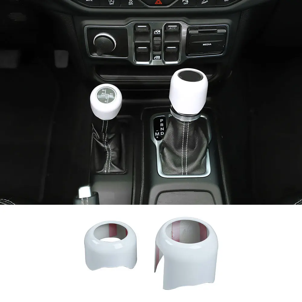 For 2018+ Jeep Wrangler JL Gladiator JT Four Wheel Drive Gear Shift Head Trim Cover - Image 12