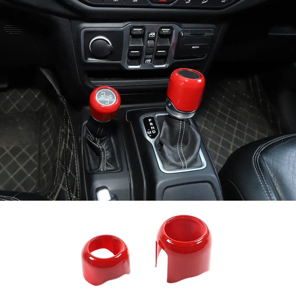 For 2018+ Jeep Wrangler JL Gladiator JT Four Wheel Drive Gear Shift Head Trim Cover - Image 13