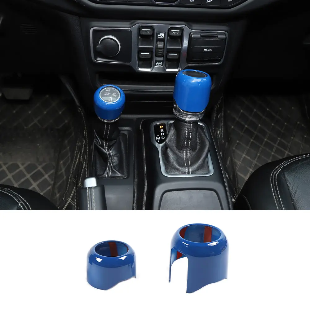 For 2018+ Jeep Wrangler JL Gladiator JT Four Wheel Drive Gear Shift Head Trim Cover - Image 14