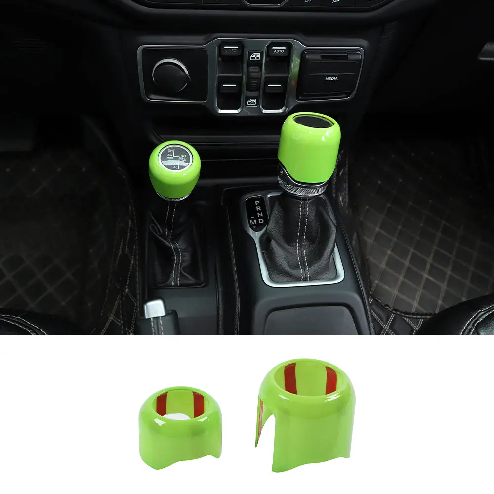 For 2018+ Jeep Wrangler JL Gladiator JT Four Wheel Drive Gear Shift Head Trim Cover - Image 15