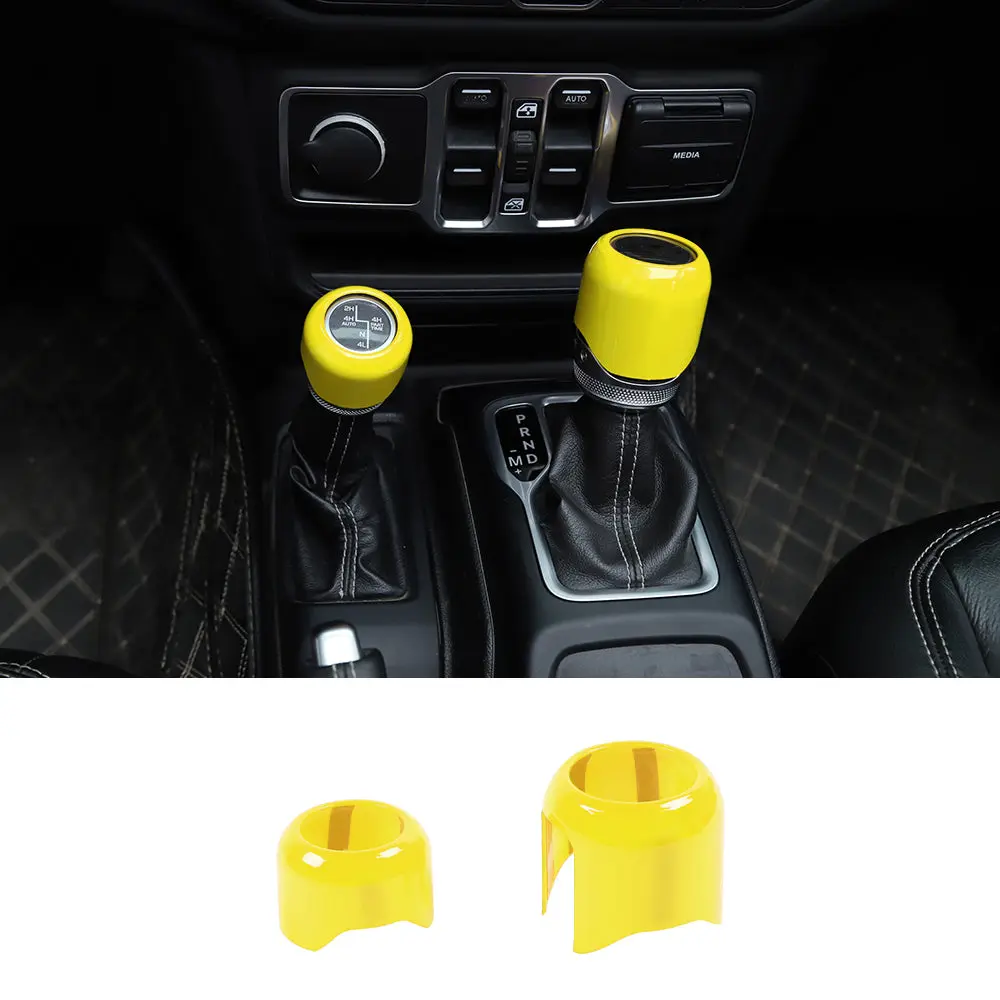 For 2018+ Jeep Wrangler JL Gladiator JT Four Wheel Drive Gear Shift Head Trim Cover - Image 16