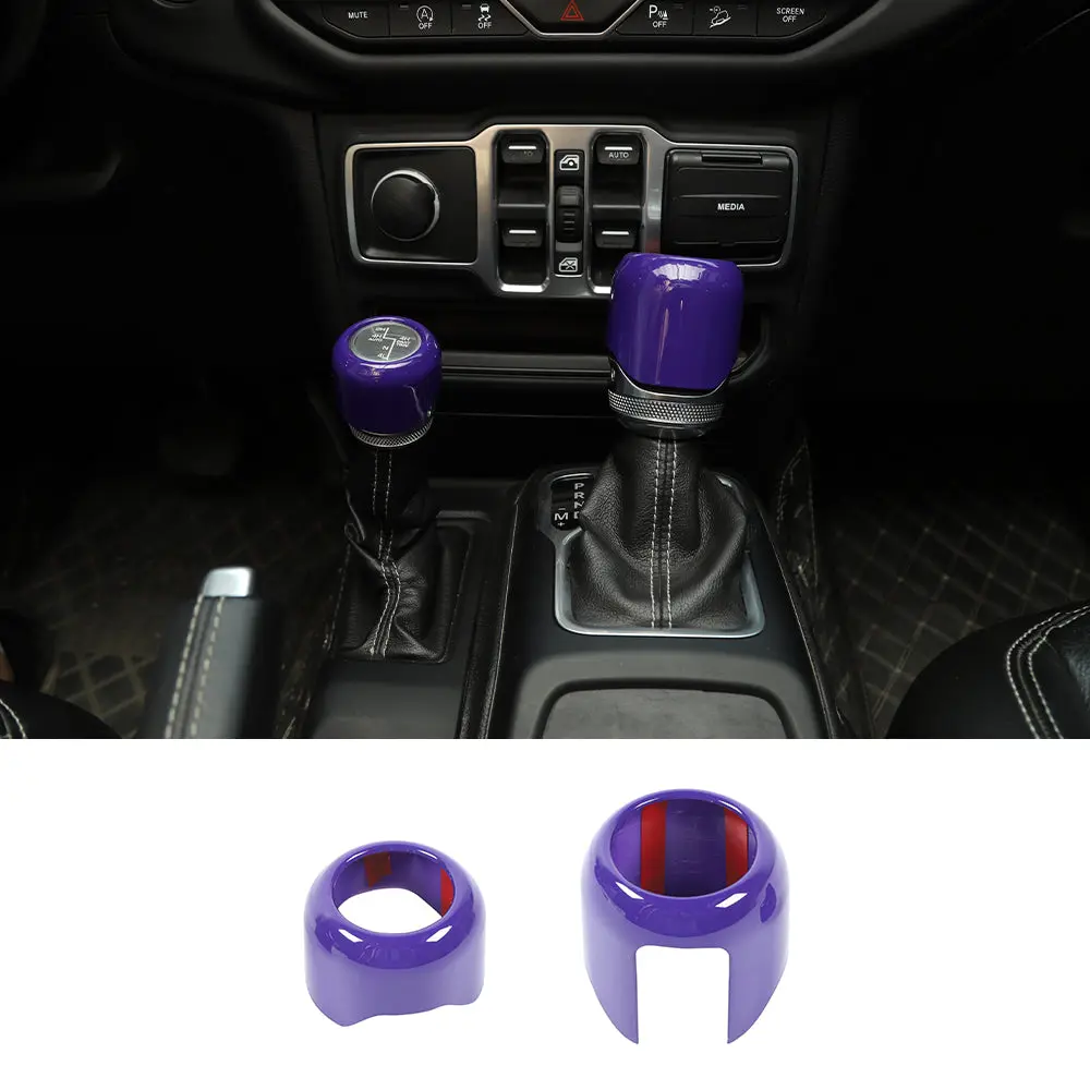 For 2018+ Jeep Wrangler JL Gladiator JT Four Wheel Drive Gear Shift Head Trim Cover - Image 18