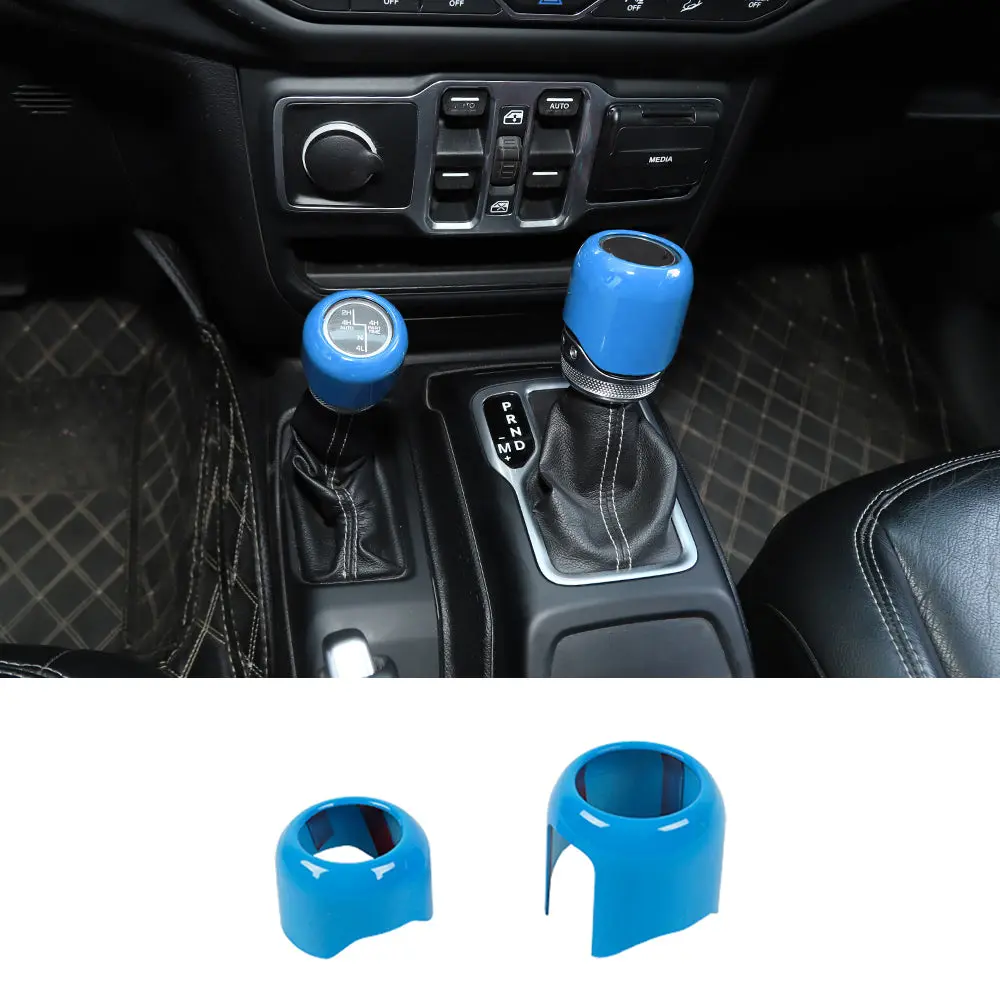For 2018+ Jeep Wrangler JL Gladiator JT Four Wheel Drive Gear Shift Head Trim Cover - Image 19
