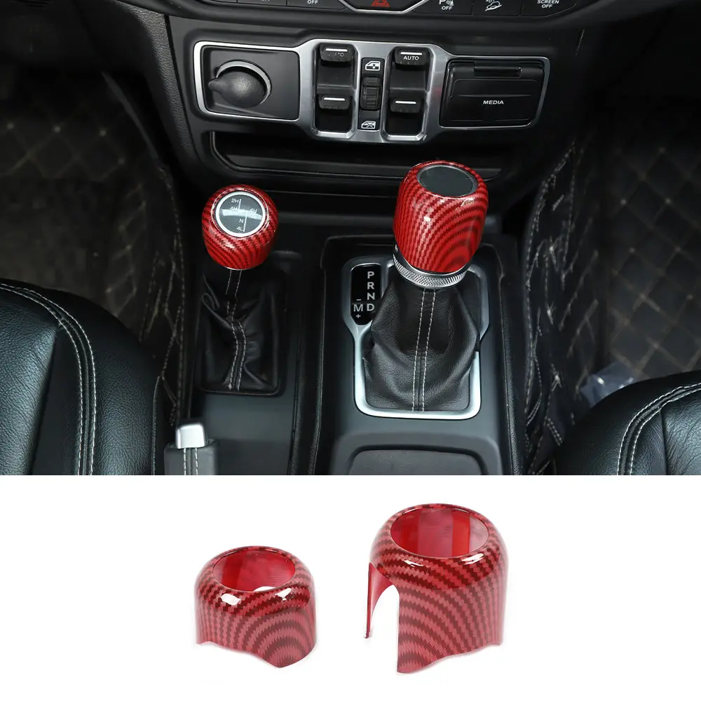 For 2018+ Jeep Wrangler JL Gladiator JT Four Wheel Drive Gear Shift Head Trim Cover - Image 20