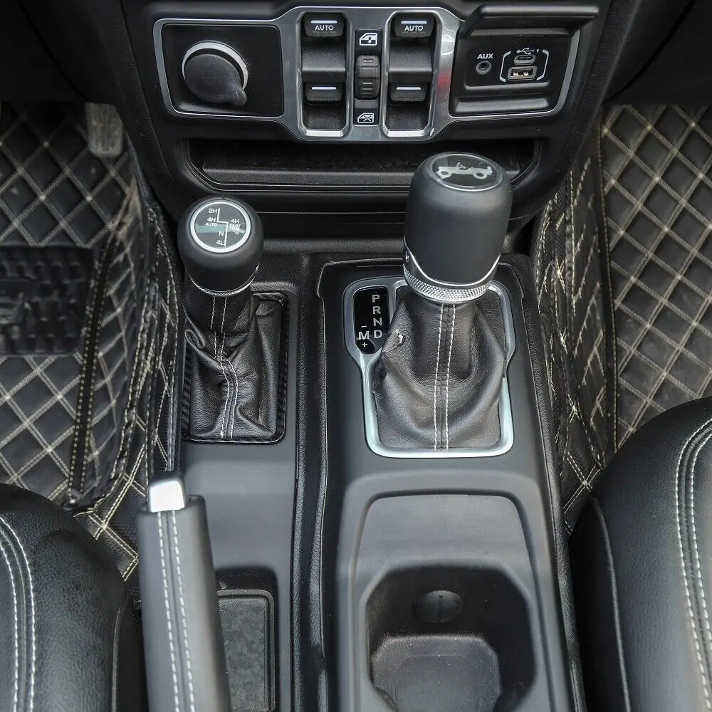 For 2018+ Jeep Wrangler JL & Gladiator JT Four-wheel Drive Gear Shift Panel Ring Cover Trim - Image 7