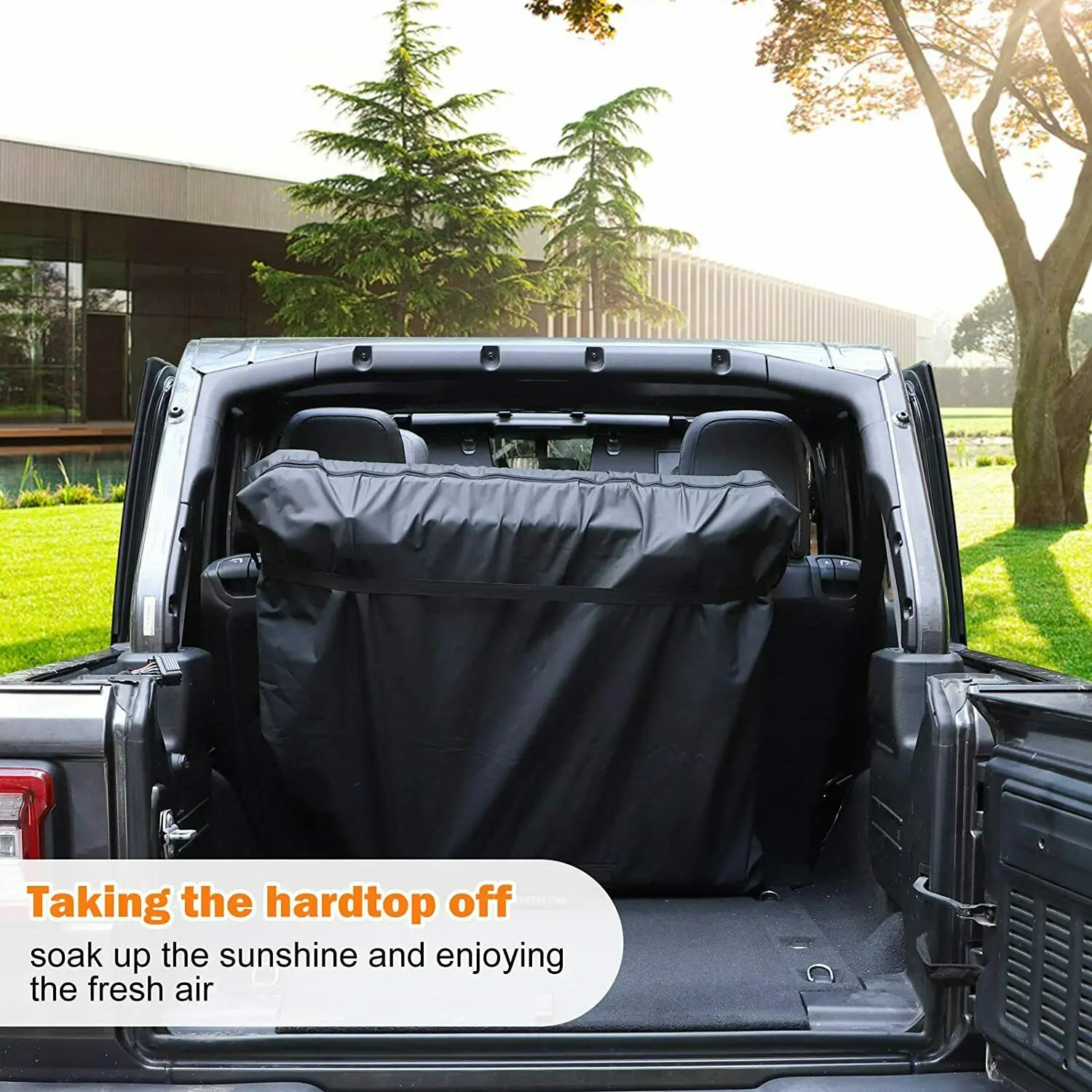 For Jeep Wrangler JK JKU JL JLU,Gladiator JT Freedom Top Panels Storage Bag with Handle - Image 3