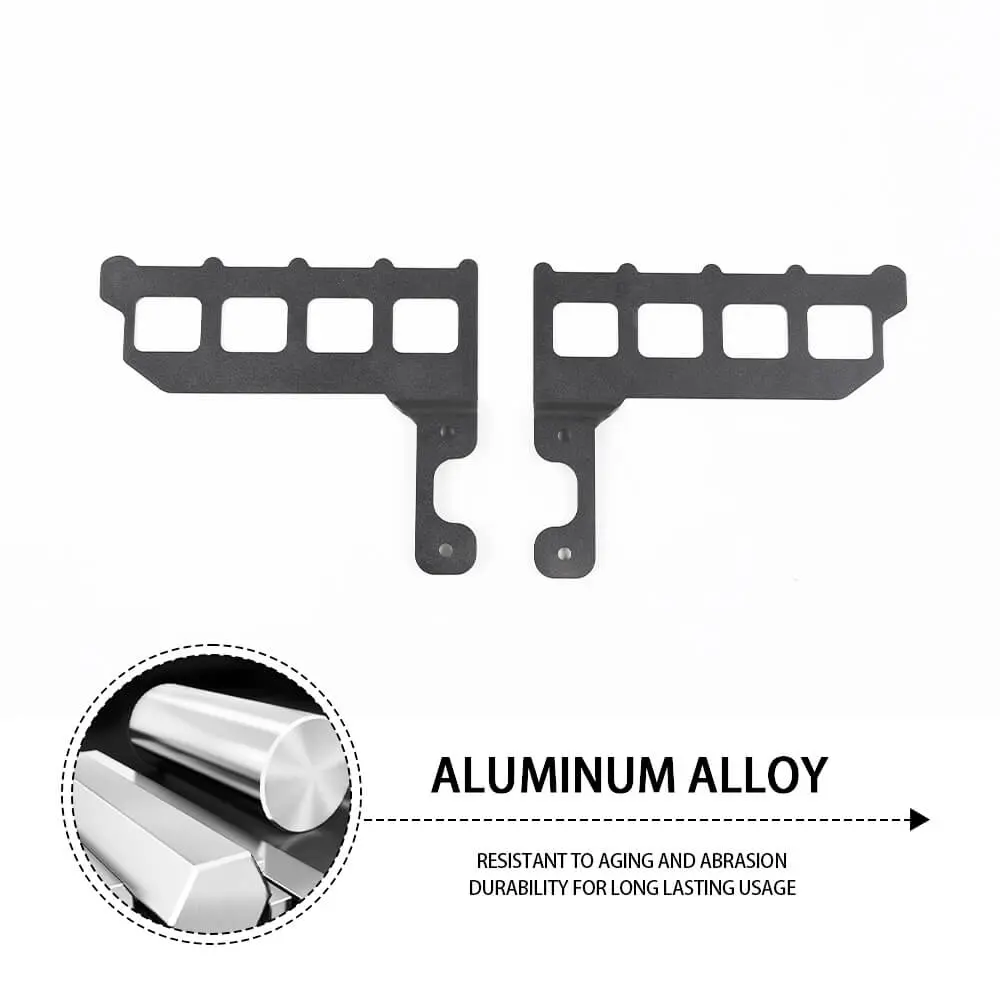 For 2007-2010 Jeep Wrangler JK JKU Front Door Shelf Cargo Rack Luggage Holder Storage Kit - Image 6