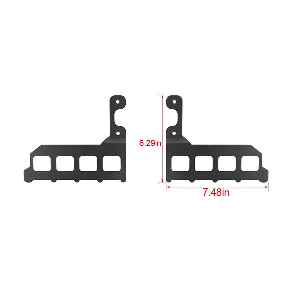 For 2007-2010 Jeep Wrangler JK JKU Front Door Shelf Cargo Rack Luggage Holder Storage Kit - Image 7