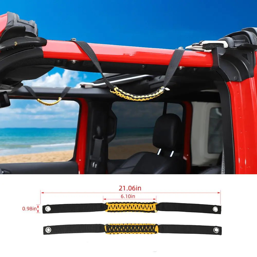 For 2024+ Wrangler JL/Gladiator JT Front Door Top Handles Roll Bar - Image 10