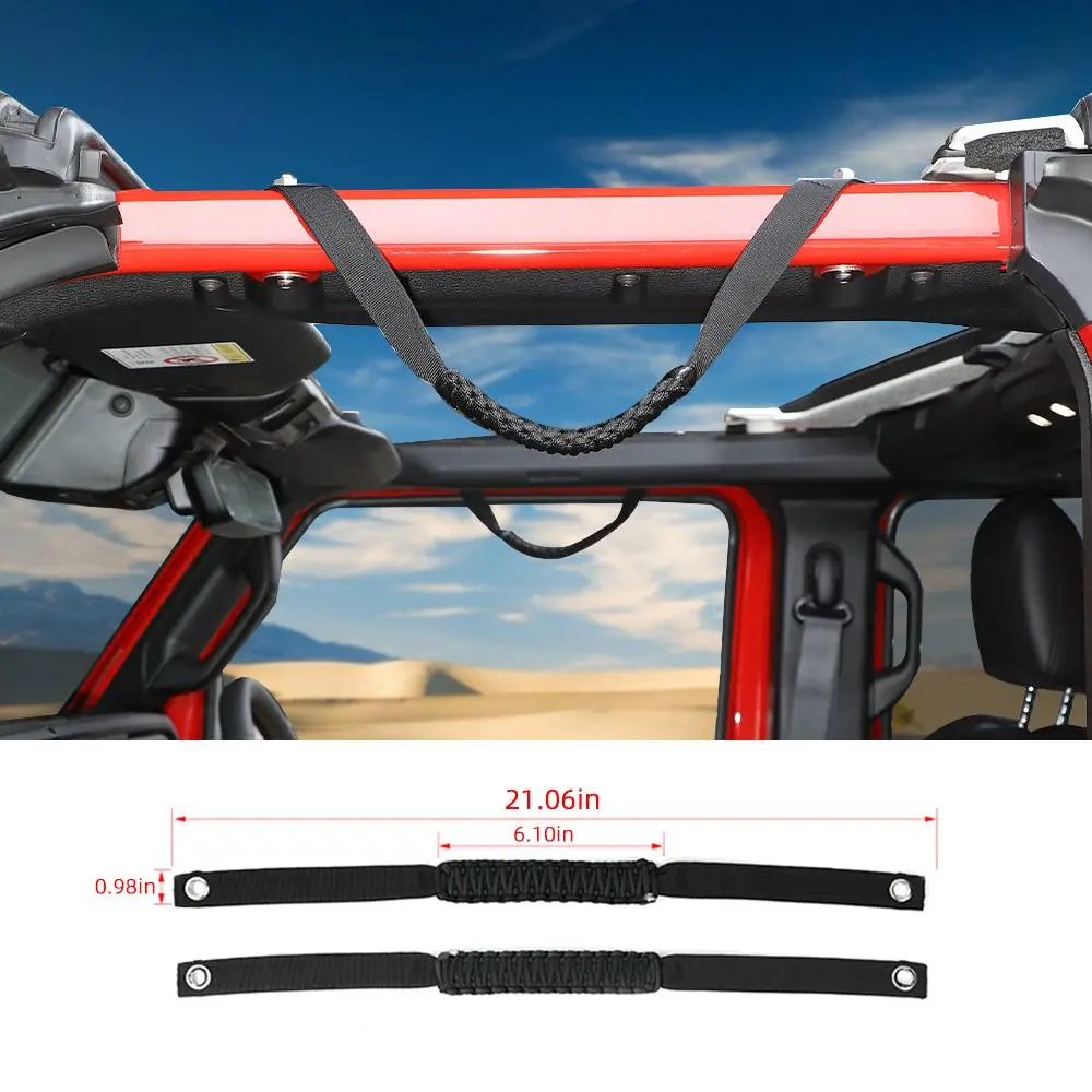 For 2024+ Wrangler JL/Gladiator JT Front Door Top Handles Roll Bar - Image 12