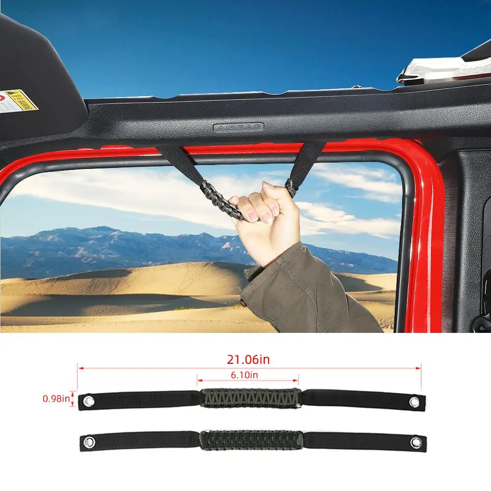For 2024+ Wrangler JL/Gladiator JT Front Door Top Handles Roll Bar - Image 13