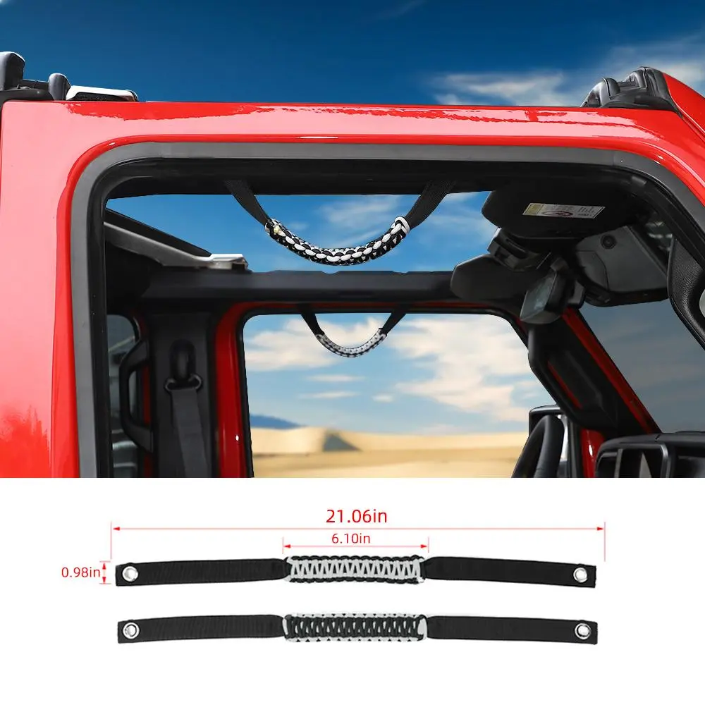 For 2024+ Wrangler JL/Gladiator JT Front Door Top Handles Roll Bar - Image 17