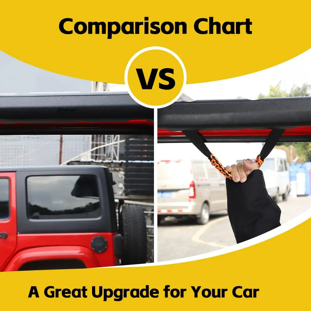 For 2024+ Wrangler JL/Gladiator JT Front Door Top Handles Roll Bar - Image 2