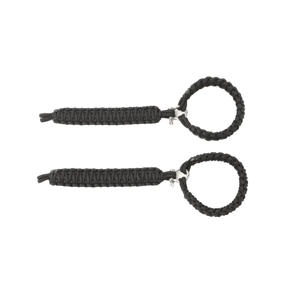 For Jeep Wrangler JK JL & Gladiator JT Front Door Top Roll Bar Paracord Grab Handles Grip Handle - Image 11