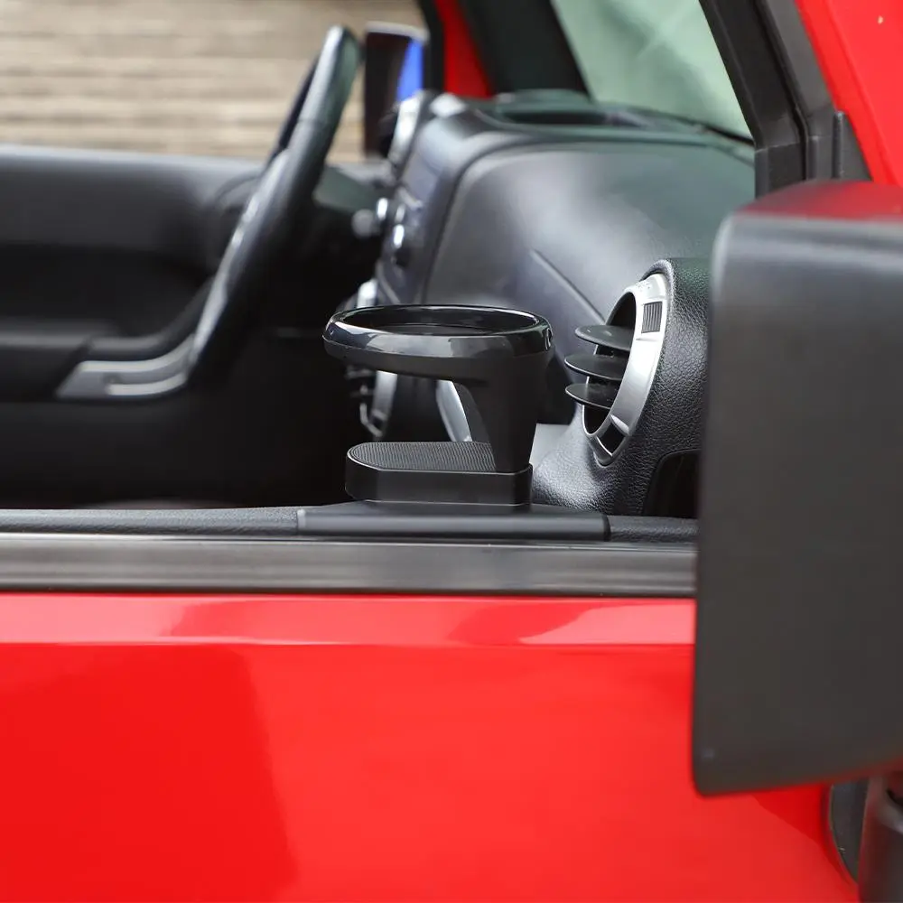 For 2011-2018 Jeep Wrangler JK Front Door Water Cup Bracket Holder Black - Image 3