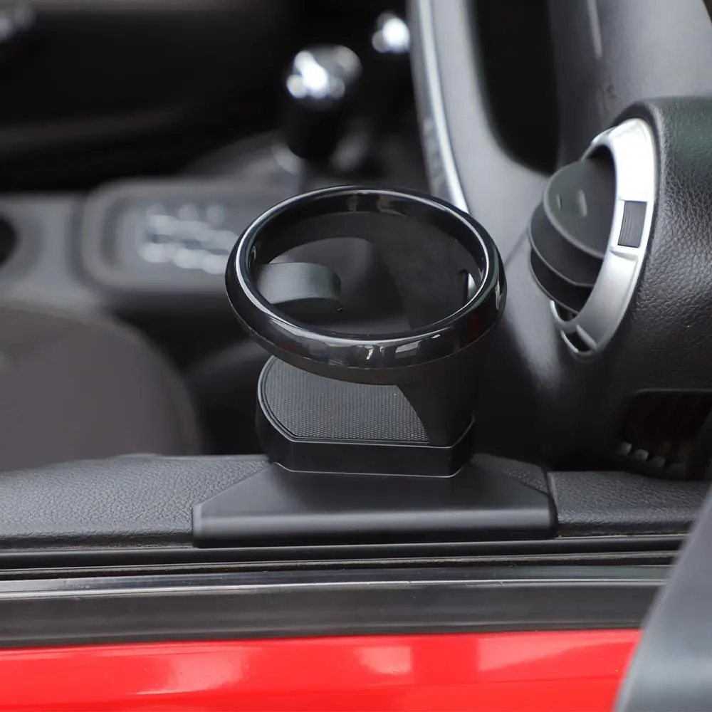 For 2011-2018 Jeep Wrangler JK Front Door Water Cup Bracket Holder Black - Image 4