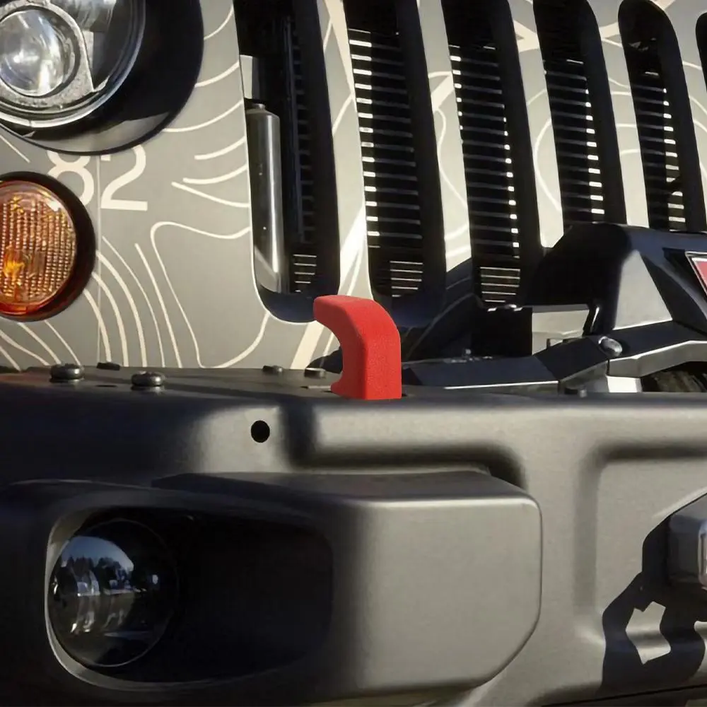 For Jeep Wrangler JK, JL & Gladiator JT Front Bumper Tow Hook Cover Trim Exterior Accent Narrow Style - Image 5