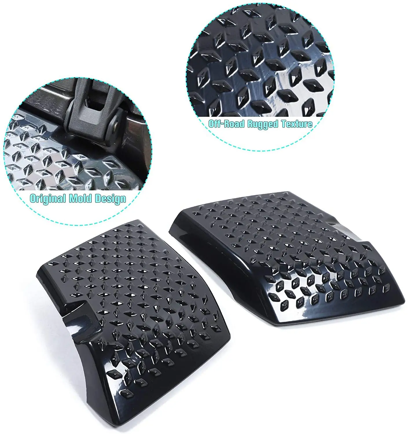 For 2018+ Jeep Wrangler JL JLU Front Fender Flare Wheel Cover Trim - Image 2